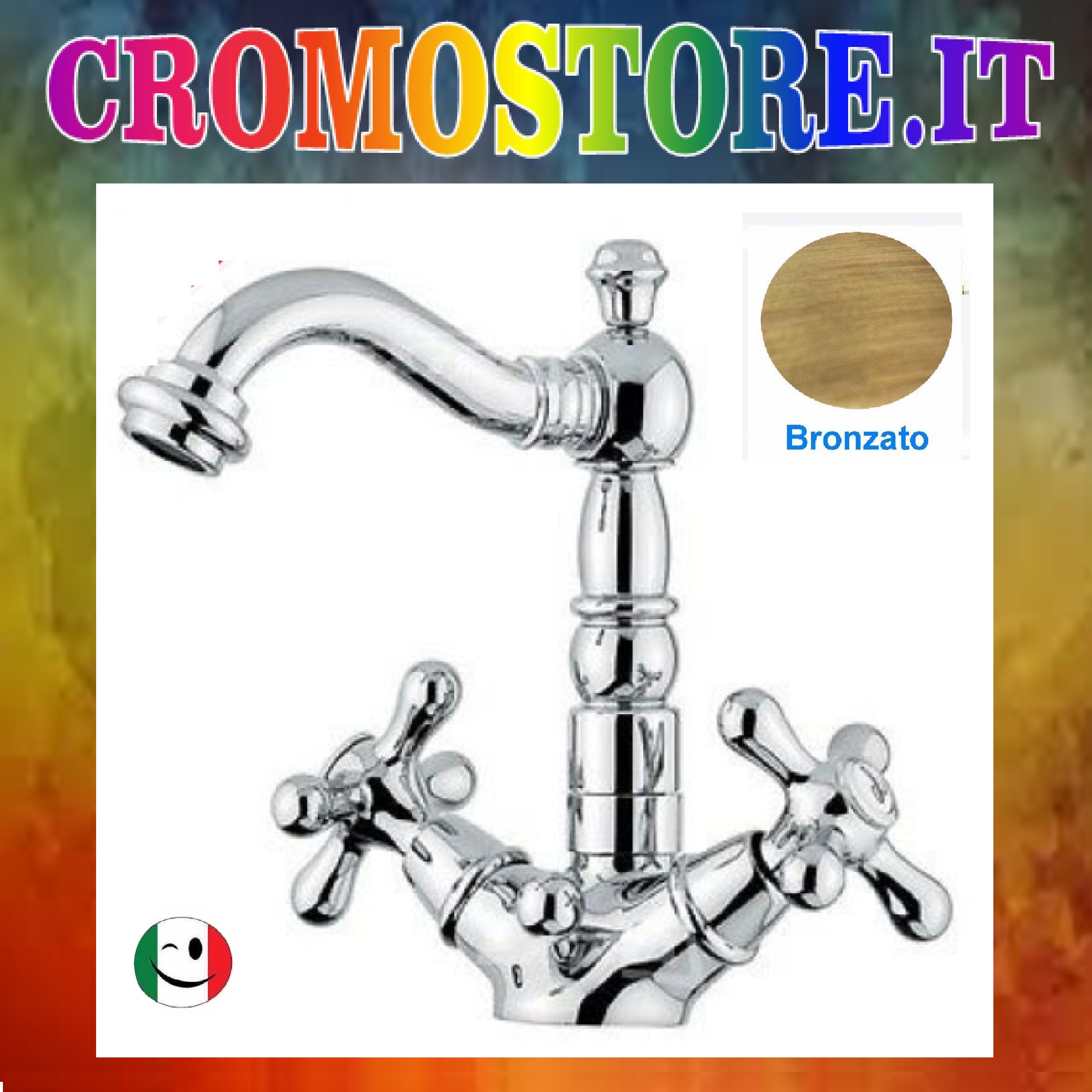 Emmevi RUBINETTO LAVABO MONOFORO DECO' OLD BRONZATO EMMEVI  BR 12615 