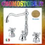 Lavabo Decò 3 fori bronzo