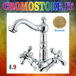 Lavabo Decò monoforo bronzo