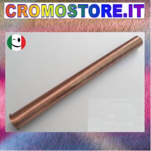 CANOTTO CANNA OTTONE CON CARTELLA Ø 26 x 300 mm. RAMATO - RAME
