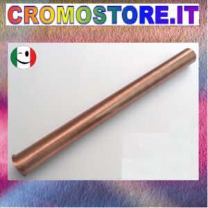CANOTTO CANNA OTTONE CON CARTELLA Ø 40 x 300 mm. RAMATO - RAME