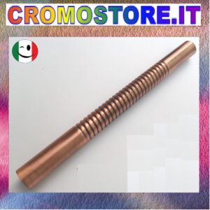 CANOTTO CANNA OTTONE LISCIO FLESSIBILE Ø 26 x 300 mm. RAMATO - RAME
