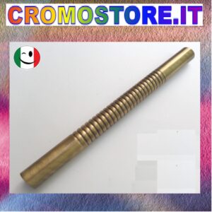 CANOTTO CANNA OTTONE LISCIO FLESSIBILE Ø 32 x 300 mm. BRONZATO - BRONZO