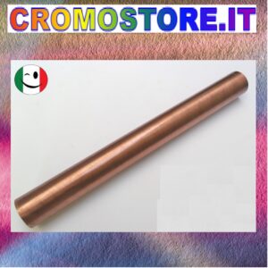 CANOTTO CANNA OTTONE LISCIO Ø 26 x 300 mm. RAMATO - RAME