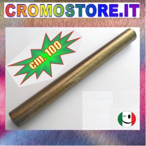 CANOTTO CANNA OTTONE LISCIO Ø 32 x 1000 mm. BRONZATO - BRONZO