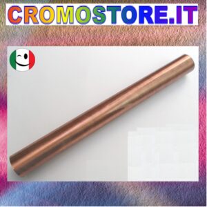 CANOTTO CANNA OTTONE LISCIO Ø 40 x 300 mm. RAMATO - RAME
