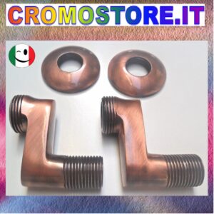 ECCENTRICO IN OTTONE PER GRUPPO A MURO SPOSTAMENTO CM. 4 RAMATO - RAME