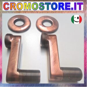 ECCENTRICO IN OTTONE PER GRUPPO A MURO SPOSTAMENTO CM. 6 RAMATO - RAME