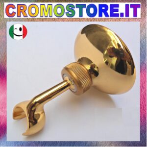SUPPORTO PER DOCCETTA IN OTTONE PESANTE DORATO - BAGNO ORO 24KT