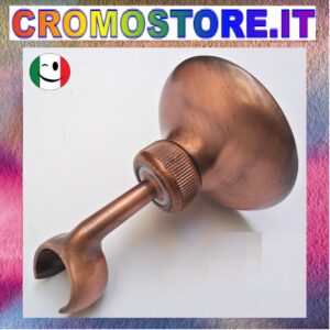 SUPPORTO PER DOCCETTA IN OTTONE PESANTE RAMATO - RAME