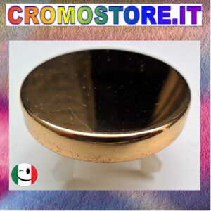 GHIERA A SPECCHIO PER TROPPO PIENO LAVABO E BIDET DA Ø 22<28 MM. DORATO - BAGNO ORO 24KT