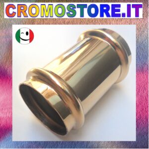 GIUNTO TELESCOPICO PER CANOTTO OTTONE DA Ø 32 DORATO - BAGNO ORO 24KT