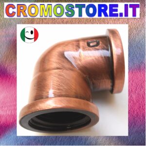 CURVA GOMITO FF DA 1/2" - RAMATO - RAME