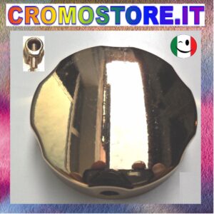 MANOPOLA TROPPO PIENO PER COLONNA SCARICO VASCA - DORATO - BAGNO ORO 24KT