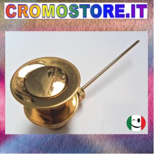 PILETTA OTTONE CON SALTARELLO NORTON DA 1" DORATO - BAGNO ORO 24KT