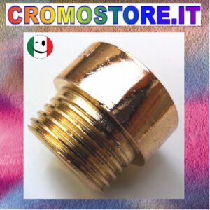 PROLUNGA MF CM. 1 DA 1/2" - DORATO - BAGNO ORO 24KT
