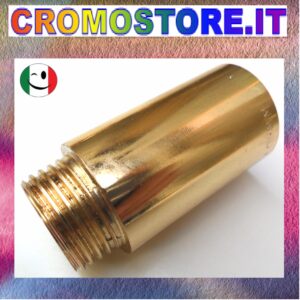 PROLUNGA MF CM. 4 DA 1/2" - DORATO - BAGNO ORO 24KT