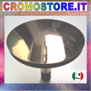 TAPPO SALTARELLO IN OTTONE PER COLONNA SCARICO VASCA - DORATO - BAGNO ORO 24KT