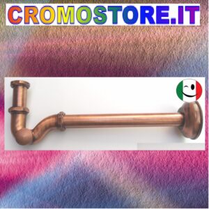 SIFONE OTTONE A " S " DA 1" RAMATO - RAME