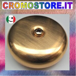 TAPPO MASCHIO DA 1/2" CON ROSONE E VITE- DORATO - BAGNO ORO 24KT