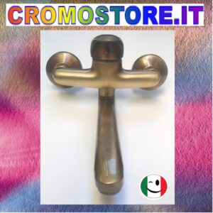 GRUPPO LAVELLO A MURO MONOCOMANDO BRONZATO - BRONZO