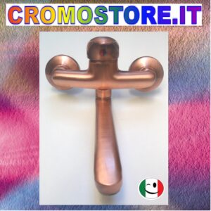 GRUPPO LAVELLO A MURO MONOCOMANDO RAMATO - RAME