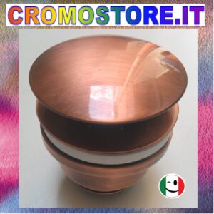 PILETTA OTTONE " CLICK CLACK " SLIM SENZA TROPPO PIENO DA 1¼" RAMATO - RAME
