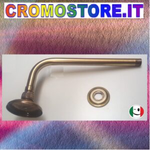 BRACCIO DOCCIA 100% OTTONE - BRONZATO - BRONZO