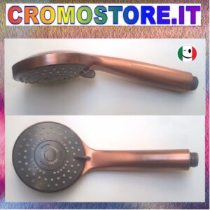 DOCCETTA DOCCIA ANTICALCARE MULTI-JET IDROMASSAGGIO 5 FUNZIONI RAMATO - RAME