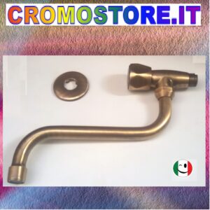RUBINETTO A SNODO DA ½" BRONZATO - BRONZO