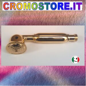 DOCCETTA IN OTTONE 100% PER GRUPPO VASCA DECO' - DORATO - BAGNO ORO 24KT