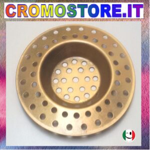 GRIGLIETTA Ø 80 mm. PER PILETTA - BRONZATO - BRONZO