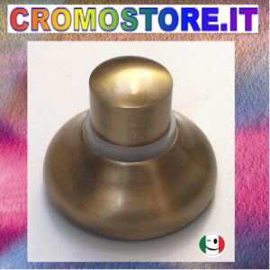 CAPPUCCIO UNIVERSALE PER RUBINETTO D'ARRESTO AD INCASSO BRONZATO - BRONZO