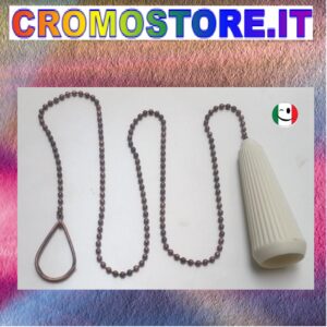 CATENELLA TIRANTE PER CASSETTA ALTA WC - RAMATO - RAME