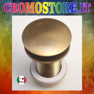 PILETTA OTTONE " CLICK CLACK " PROLUNGATA 46 < 60 DA 1¼" BRONZATO - BRONZO