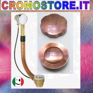 COLONNA SCARICO AUTOMATICO PER VASCA RAMATO - RAME