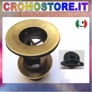 PILETTA OTTONE CON TROPPO PIENO DA 1" BRONZATO - BRONZO