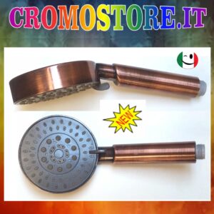 DOCCETTA - DOCCIA CON IDROMASSAGGIO 5 FUNZIONI, ANTICALCARE RAMATO - RAME