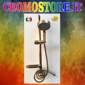 DOCCIA SALISCENDI CON DOCCETTA IDROMASSAGGIO 5 FUNZIONI BRONZATO - BRONZO