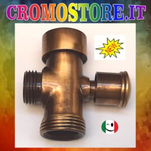 DEVIATORE DI FLUSSO PER GRUPPO LAVELLO A MURO - BRONZATO - BRONZO