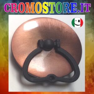 TAPPO PER PILETTA GATTINARA IN GOMMA RICOPERTO IN OTTONE RAMATO - RAME