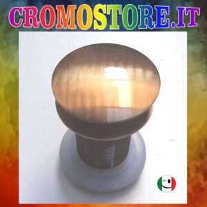 PILETTA OTTONE " CLICK CLACK " SENZA TROPPO PIENO TUTTO FILETTO 1¼" BRONZATO - BRONZO