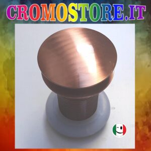 PILETTA OTTONE " CLICK CLACK " SENZA TROPPO PIENO TUTTO FILETTO 1¼" RAMATO - RAME
