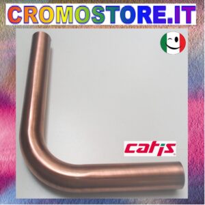 CANOTTO CANNA OTTONE A 90° Ø 30 x 150 x 250 mm. X CATIS - RAMATO - RAME
