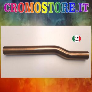 CANOTTO CANNA OTTONE ECCENTRICO Ø 32 x 300 mm. BRONZATO - BRONZO