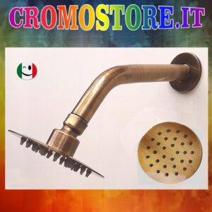 SCIACQUA PIEDI Ø 100 MM. IN OTTONE PER PISCINE BRONZATO - BRONZO