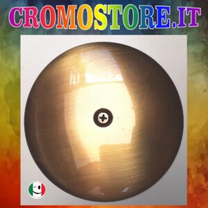 PLACCA OTTONE PER TAPPO PER POZZETTO Ø 150 mm. - BRONZATO - BRONZO