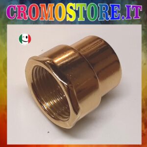 MANICOTTO RIDOTTO F¾" x F½" - DORATO - BAGNO ORO 24KT