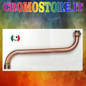 CANNA A " S " PER GRUPPO LAVELLO A MURO CM. 30 - RAMATO - RAME
