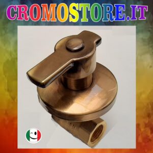 PASSANTE INCASSO A LEVA DA 1/2" - BRONZATO - BRONZO
